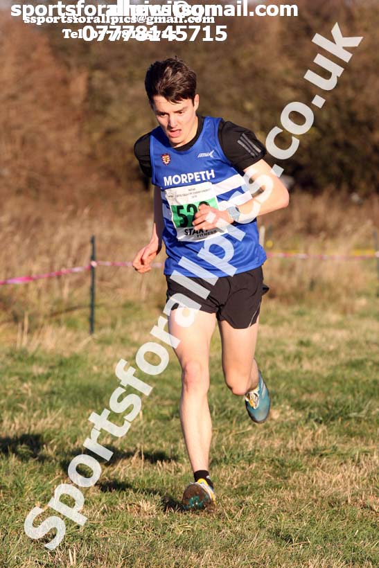 Mens under-20s North Eastern Cross Country, 2018 Northern Cross Country Champs., Wrekenton, Gateshead. Photo:  David T. Hewitson/Sports for All Pics